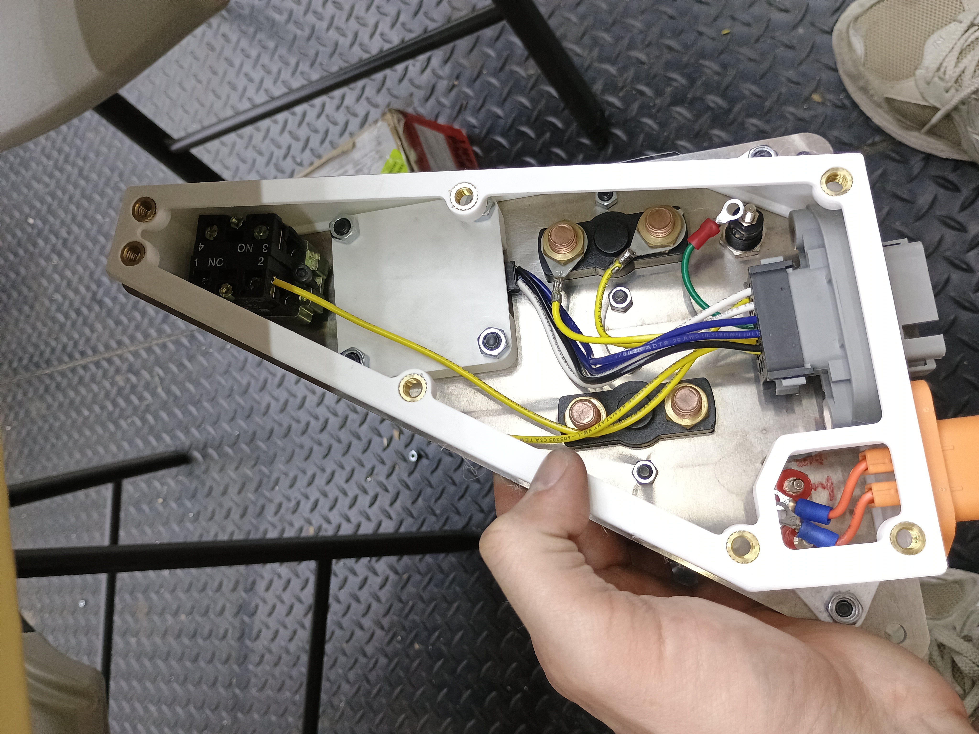 High voltage enclosure internals